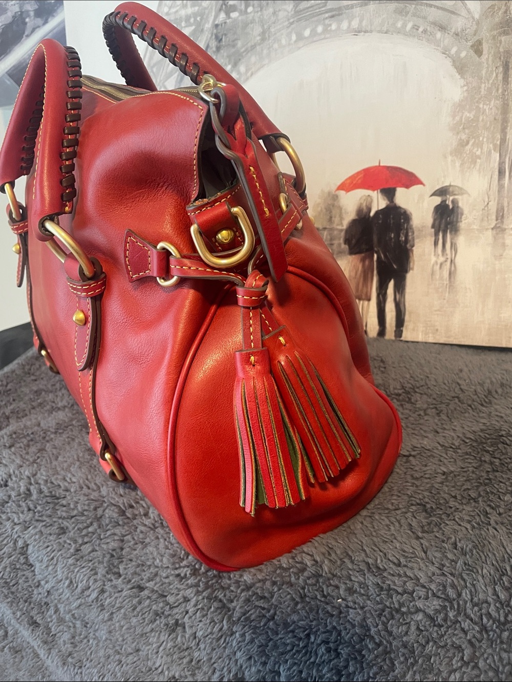 💋💄❤️Dooney & Bourke Florentine Satchel $588 ❣️Final Price Drop❣️ - Picture 7 of 17